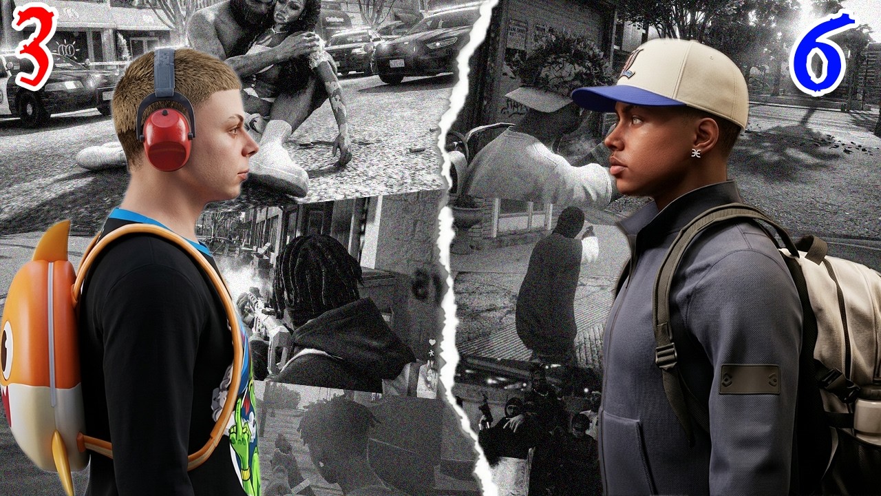Highschoolers Deadly War Grimey Blocc Crims VS 5Deuce BB [The Lands RP]