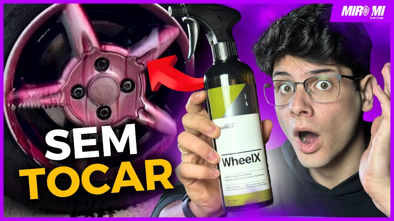 LIMPAR RODA SEM ESFREGAR de verdade!!❌🫵 Testei WheelX da CARPRO.