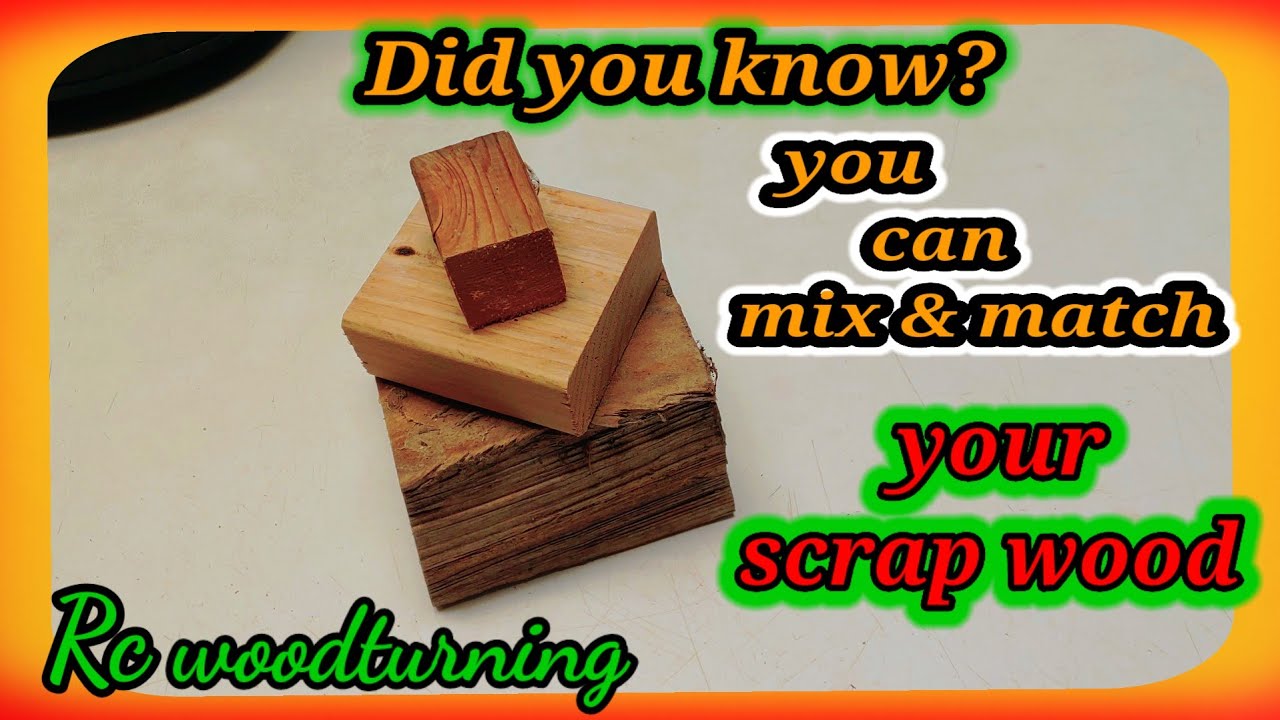 wood turning - mix your scraps for beautiful projects