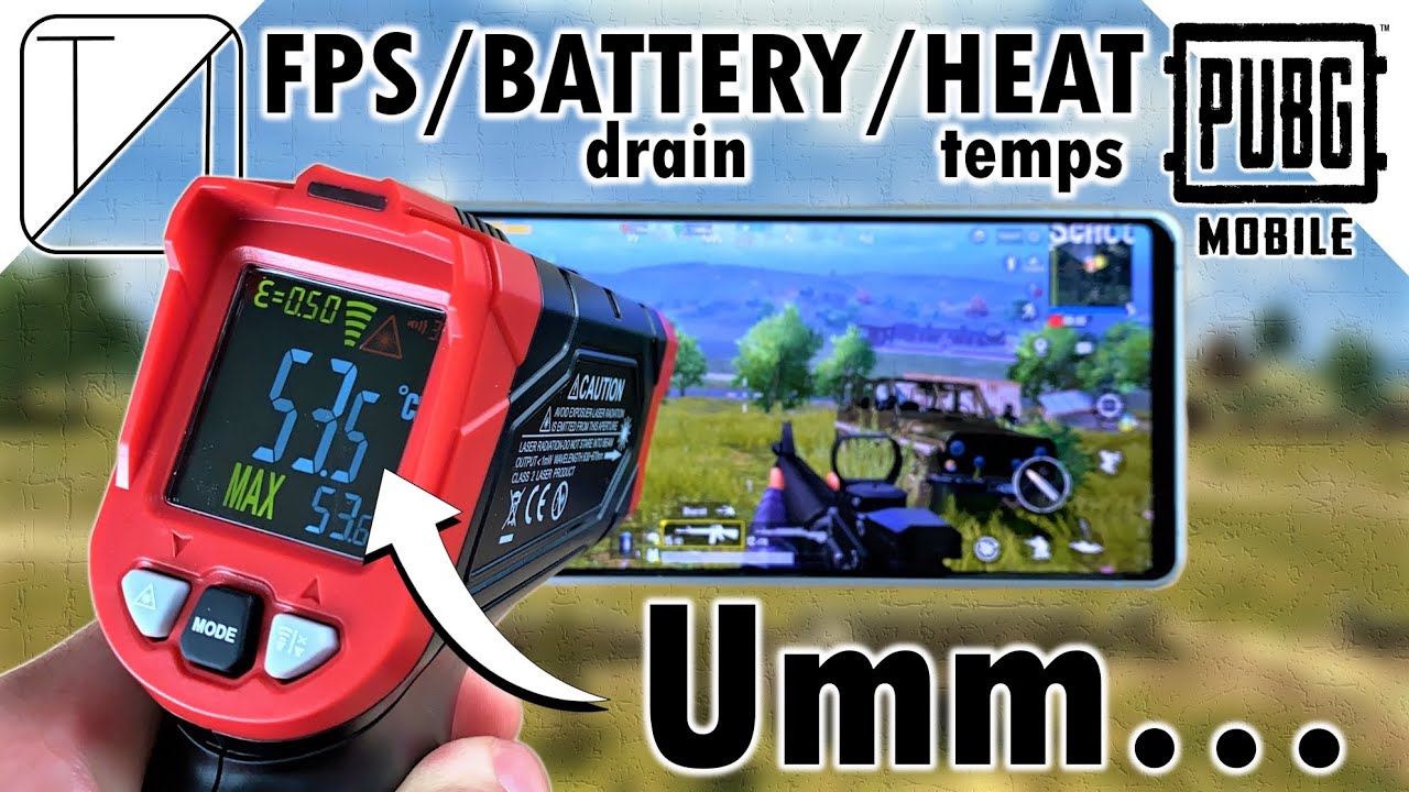 Sony Xperia 1 ii PUBG Mobile Test - FPS / Battery Drain / Battery & CPU Temps