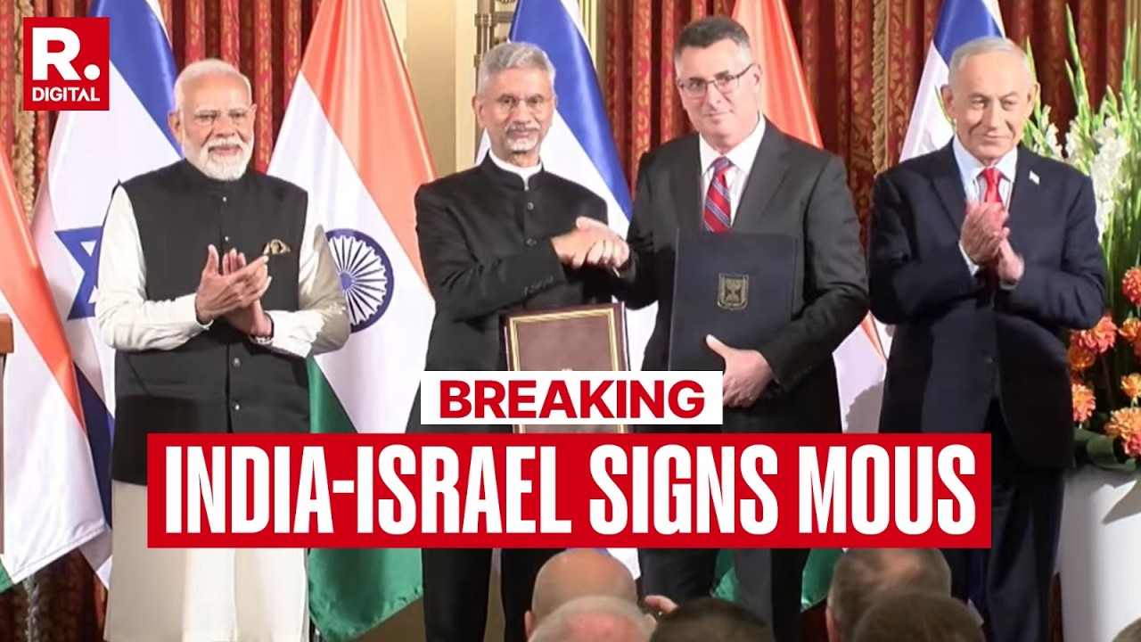 BREAKING: India-Israel Signs MoUs And Agreements in Agriculture, Artificial Intelligence and UPI