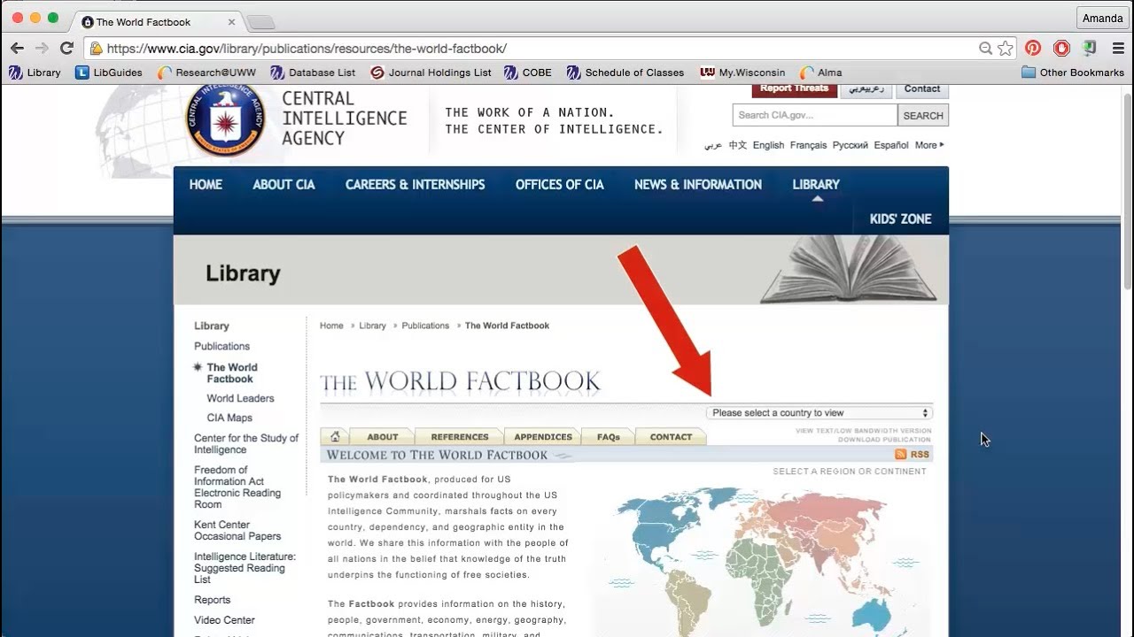 Using CIA World Factbook