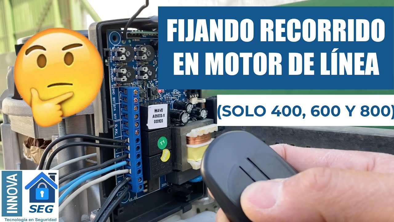 FIJANDO RECORRIDO/CURSO EN MOTOR DE LÍNEA (SOLO 400, 600 y 800)