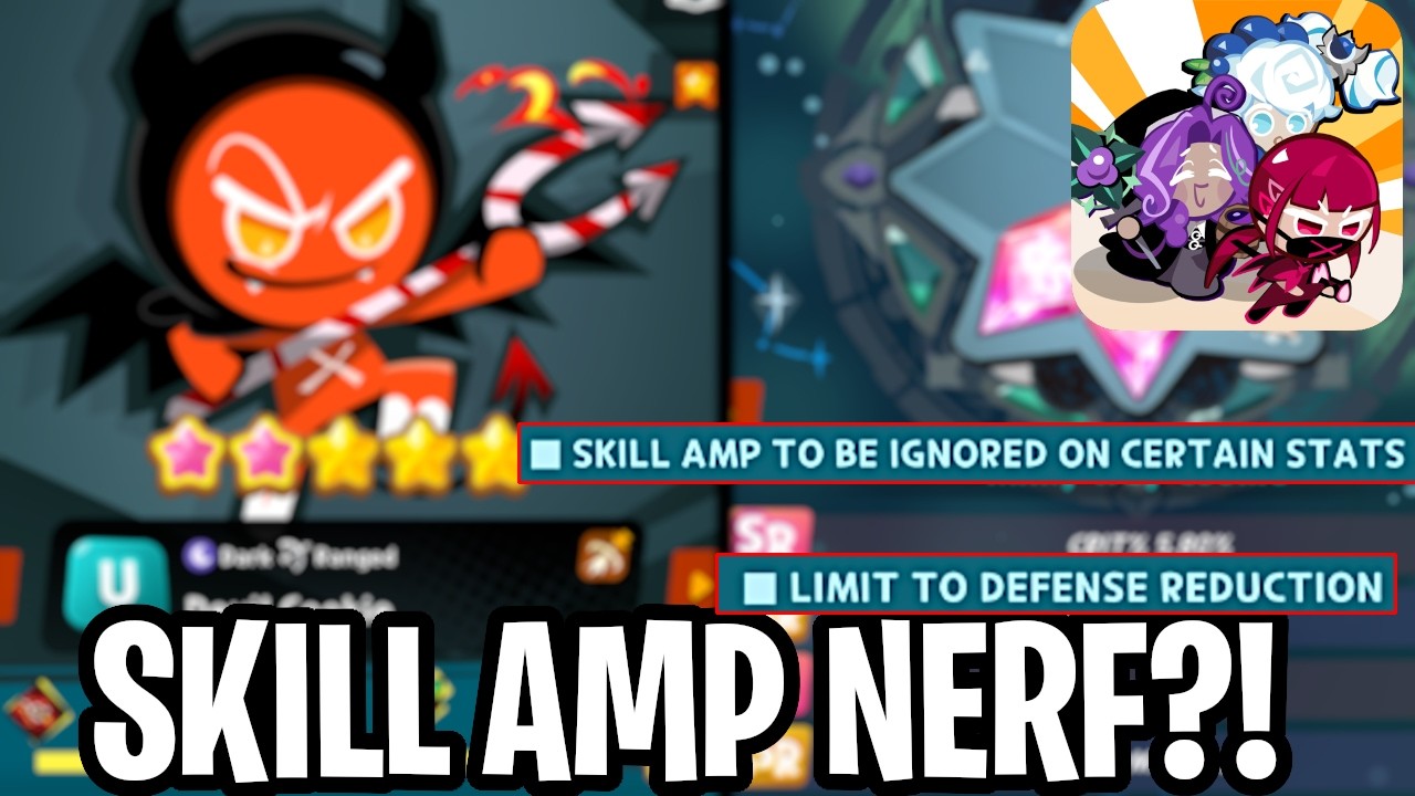 HUGE NERFS/BUGFIX?! Skill Amp, Devil Cookie, and MORE! [Cookie Run Crumble]