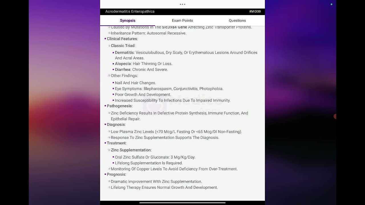 ACRODERMATITIS ENTEROPATHICA