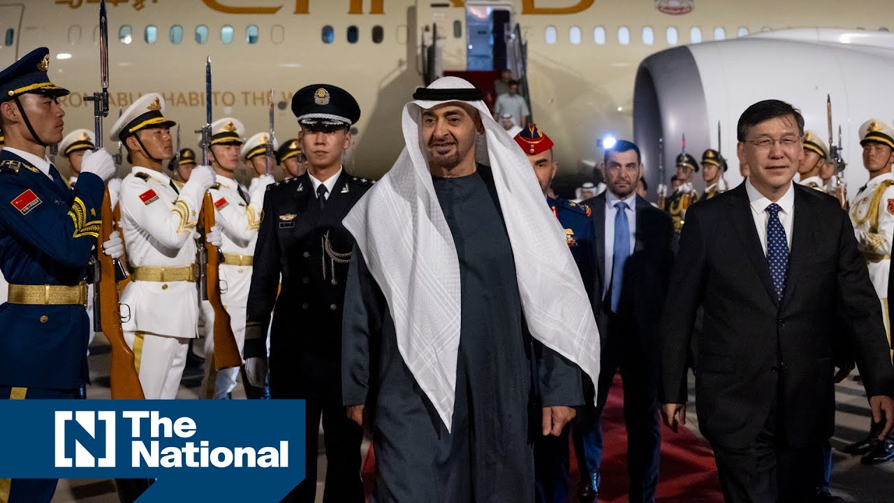 President Sheikh Mohamed arrives in China for state visit