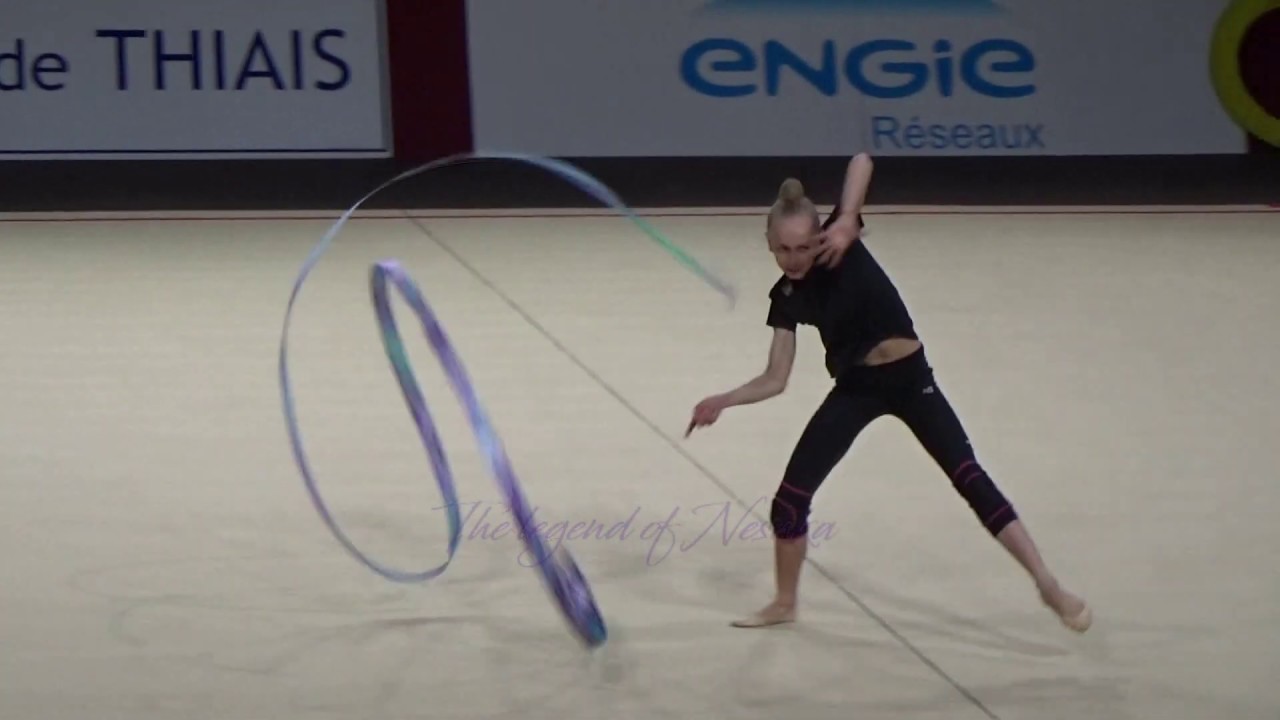 Viktoriia ONOPRIIENKO (UKR) ribbon - 2019 Thiais trainings