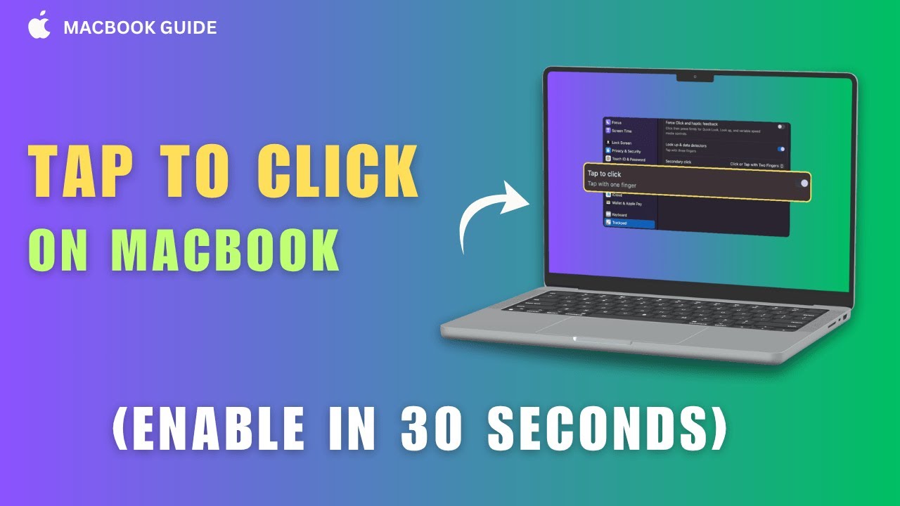 How to Enable Tap to Click on Mac (Beginner Guide 2026)