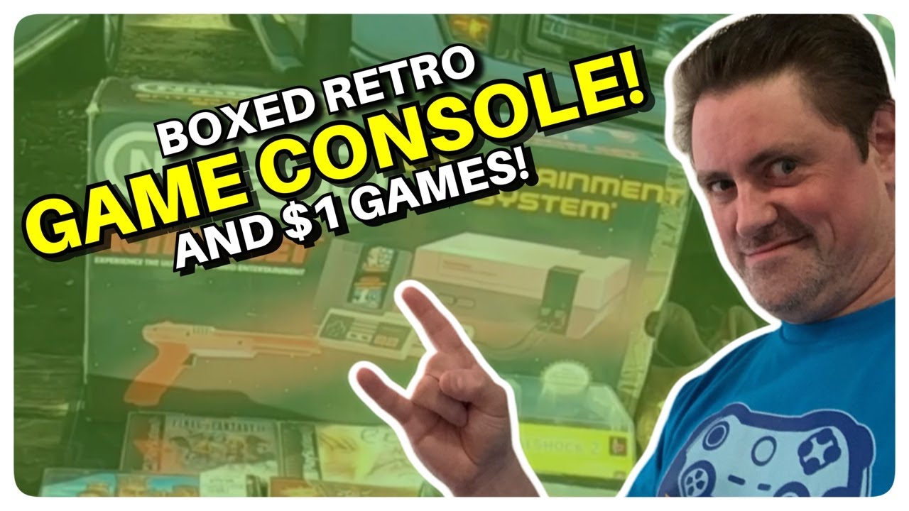 Flea Market Hunt - BOXED RETRO CONSOLE! - Live Video Game Hunting