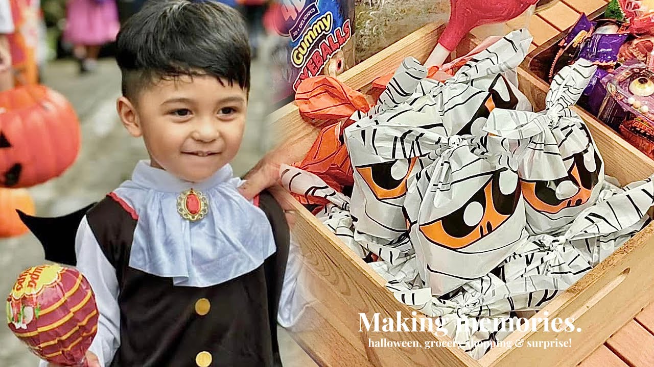 Halloween 2024! Grocery shopping for halloween at home & trick or treat at Ayala. 👻