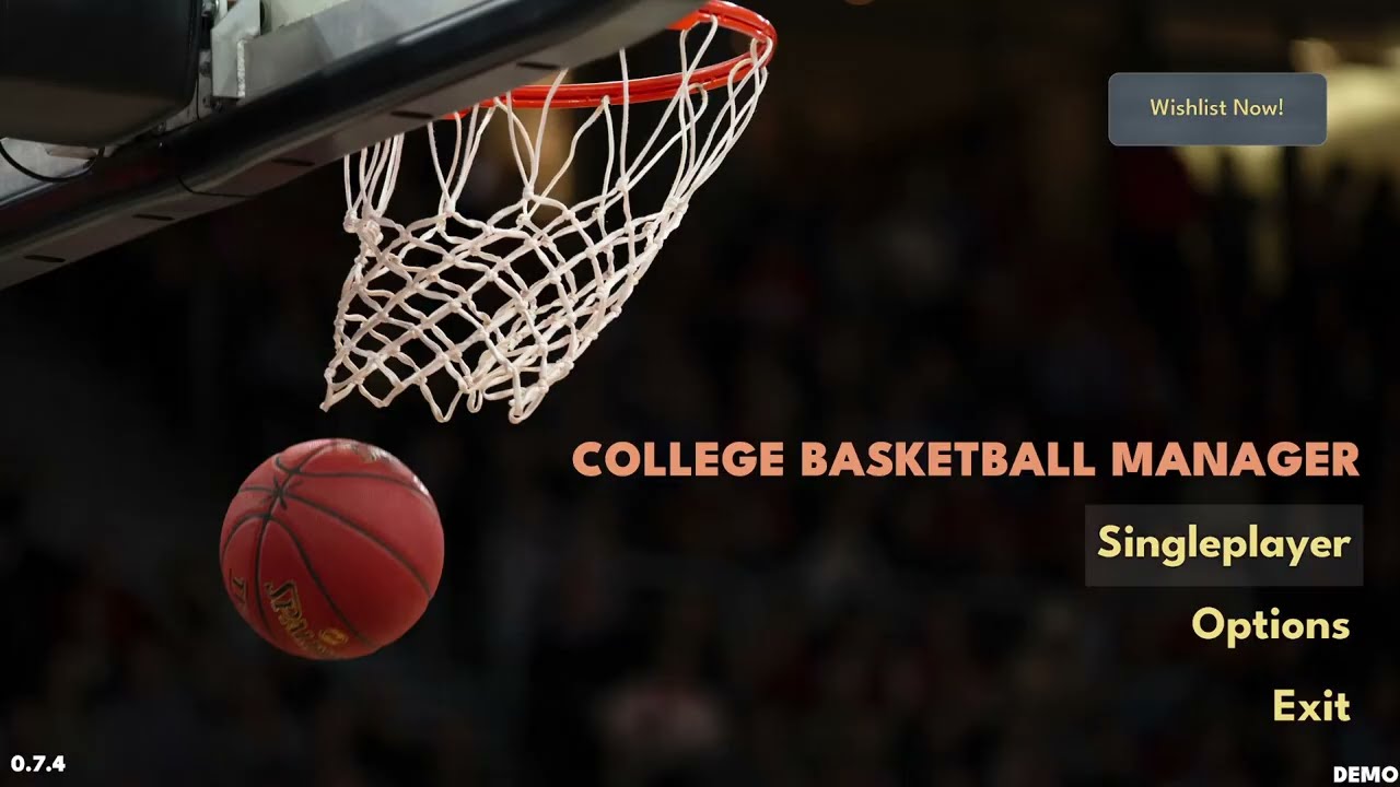 First Look at College Basketball Manager Demo