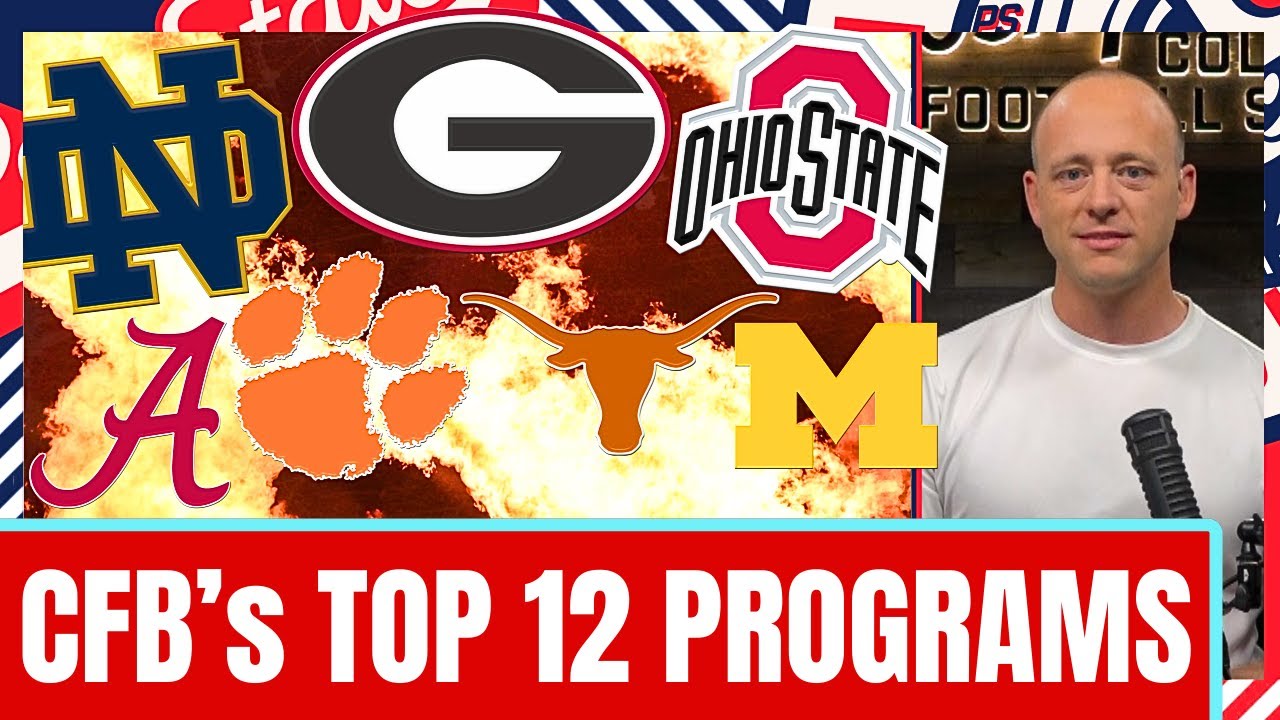 College Football's TOP 12 Programs Entering 2025 - Josh Pate Cut