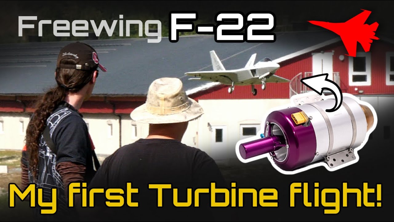 MY FIRST RC TURBINE FLIGHT EVER! ✈️ With Jan's F-22 Raptor / Xicoy X45