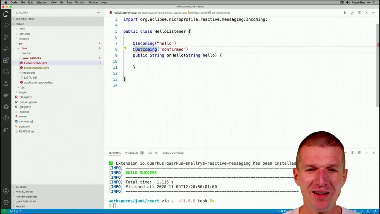 JAX-RS with MicroProfile Reactive Messaging #slideless