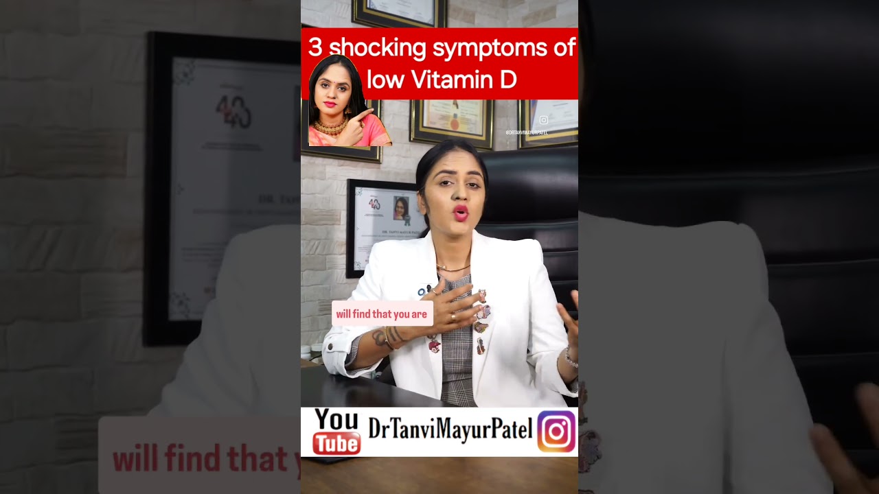 3 shocking vitamin D deficiency #ytshorts #youtubeshorts  #doctor  #drtanvimayurpatel