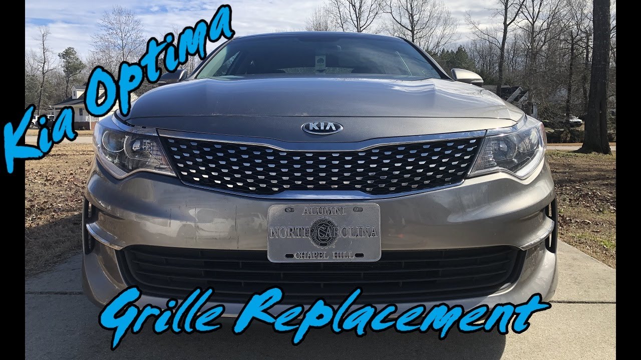 Ремонт повреждений Kia Optima | Замена решетки радиатора