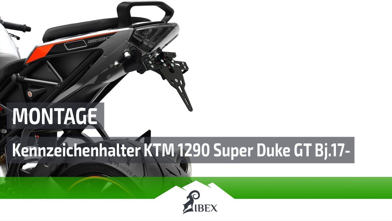 ZIEGER &reg; Kennzeichenhalter, kompatibel mit KTM 1290 Super Duke GT | Montageanleitung / Tutorial