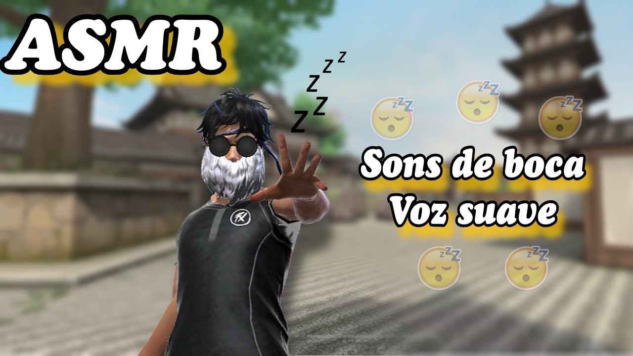 ASMR Free Fire 🔥 SONS DE BOCA e VOZ SUAVE para DORMIR 😴 