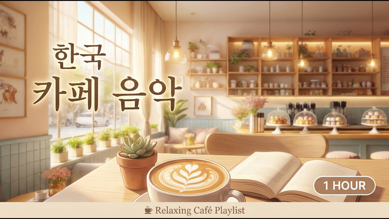 1 hour Korean Cafe: Playlist #kpop #1hourlofi #cafe #easy #เพลงเกาหลี #เพลงคาเฟ่ #เพลงฟังยาว