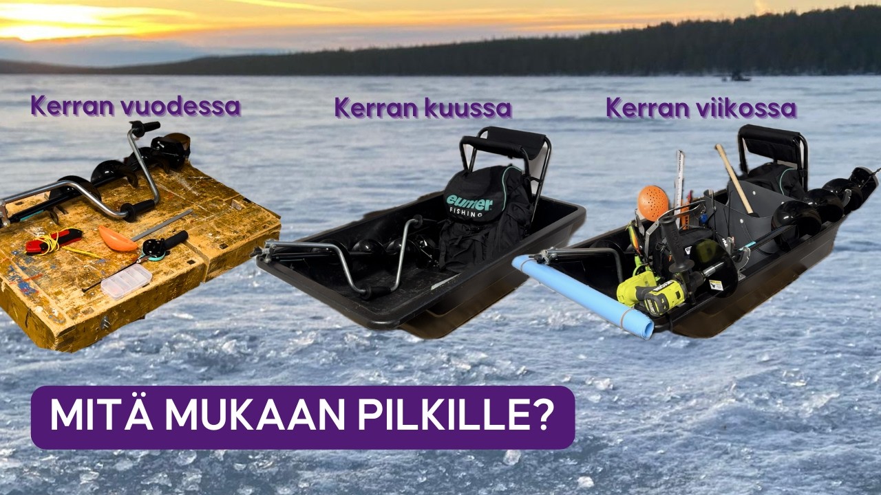 Mitä Mukaan Pilkille - Pilkkijän SETUPIT - Aloittelijan Pilkkisetistä - Konkarin Kalustoon