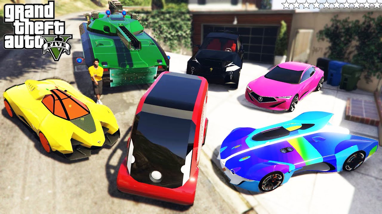 GTA 5 - Stealing RARE & SECRET CARS With Franklin | (Real Life Cars #79)