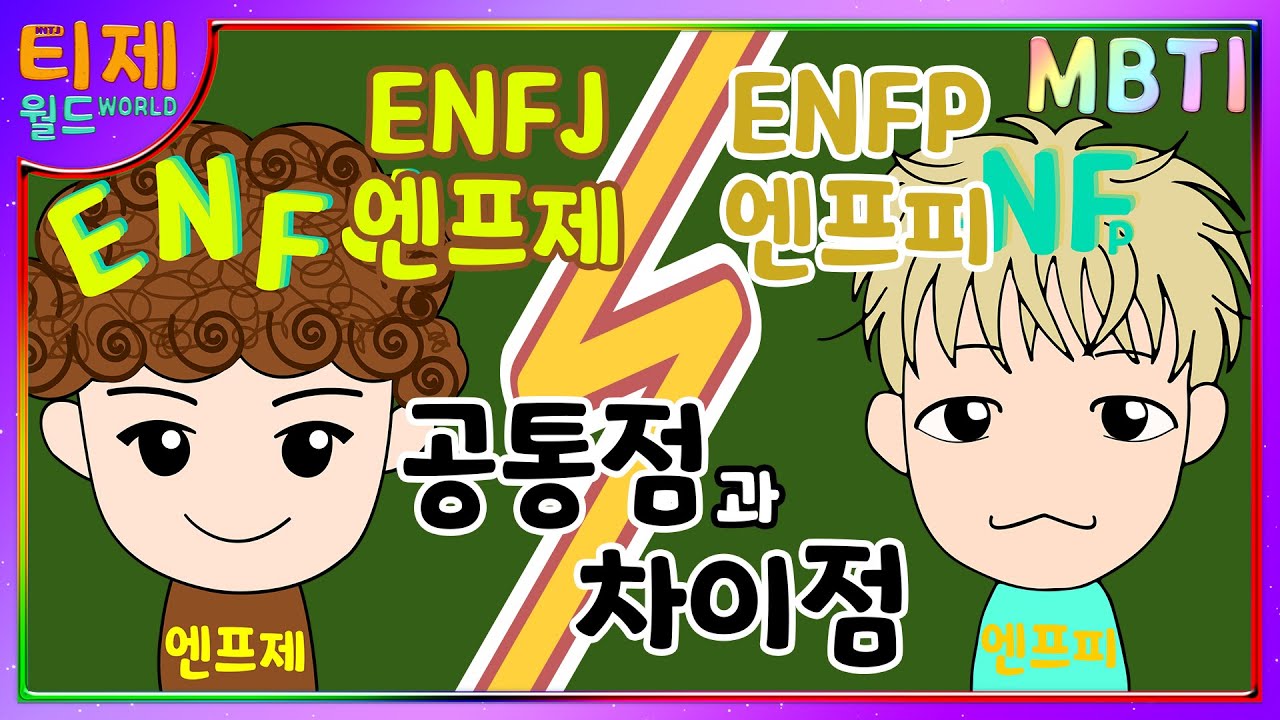 [MBTI анализа Animation], Серия 39 - ENFJ и ENFP Comparison