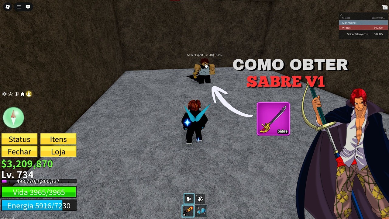 COMO PEGAR A ESPADA SABER V1 NO BLOX FRUITS