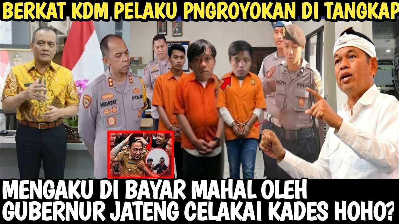 AHMAD LUTHFI PANIK ! BERKAT KDM PELAKU PENGROYOKAN KADES HOHO DI TANGKAP, MENGAKU DI SURUH 