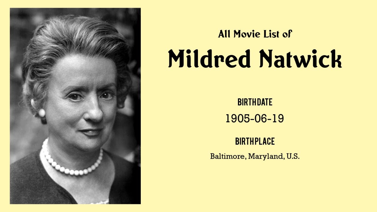Mildred Natwick Movies list Mildred Natwick| Filmography of Mildred Natwick