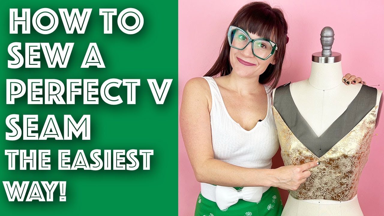 How To Sew An Inset Corner V-Point Seam The Easiest Way | Sew Anastasia