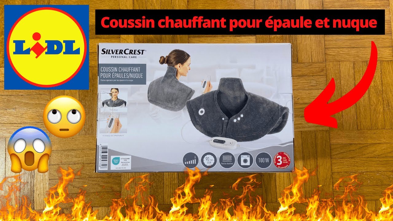 Test coussin chauffant pour les épaules et la nuque Silver Crest de chez Lidl !! Le test complet !!