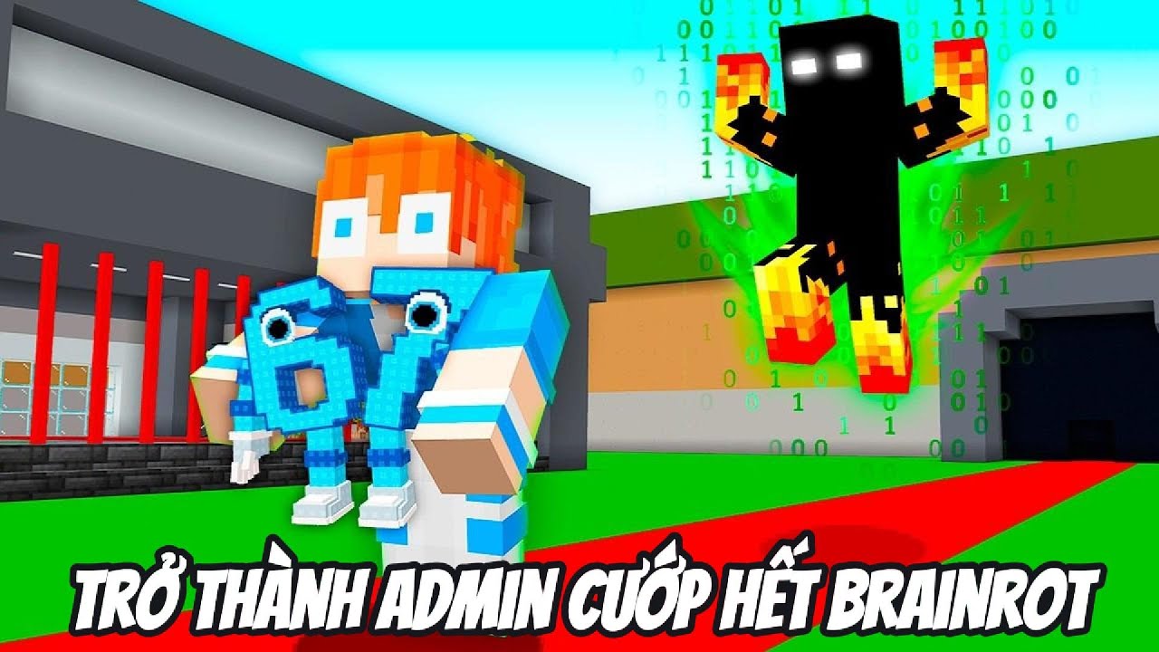 Thử Thách TRỞ THÀNH ADMIN VÀ ĐÁNH CẮP HẾT BRAINROT CỦA LŨ BẠN THÂN KHỐN NẠN Trong Minecraft Bất Ổn 🤣