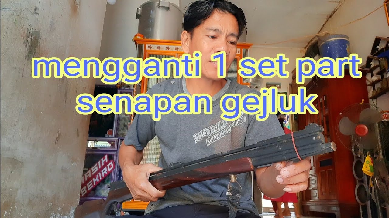 mengganti 1 set klep senapan gejluk