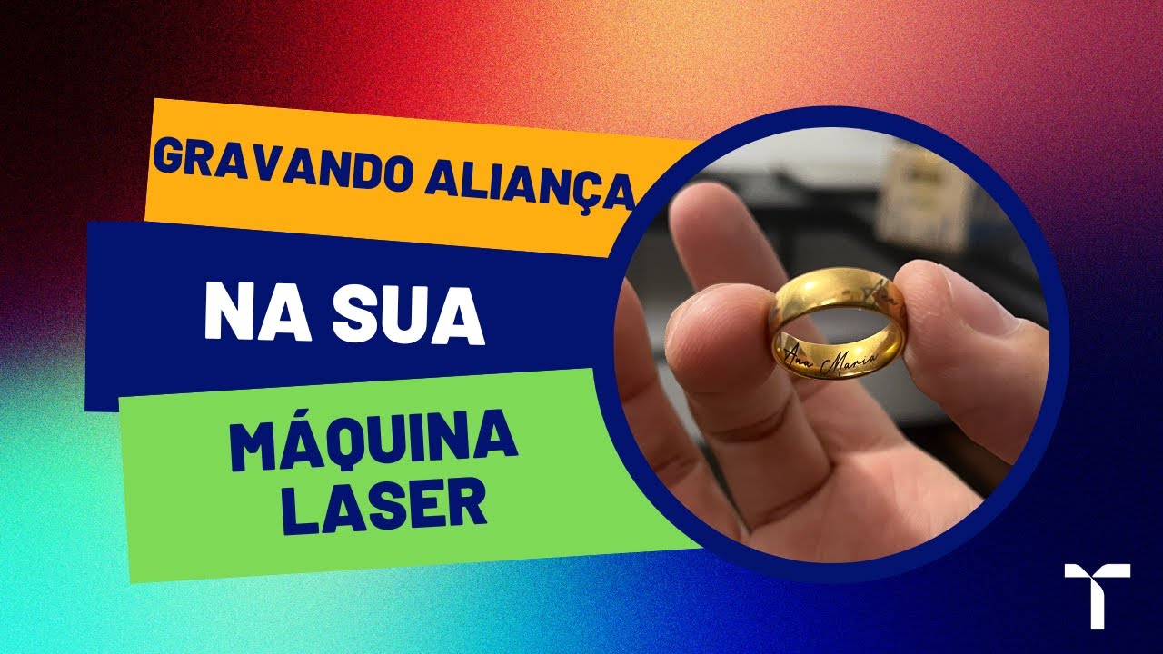 Como gravar nome em aliança usando o rotary com sua máquina laser [PASSO A PASSO]