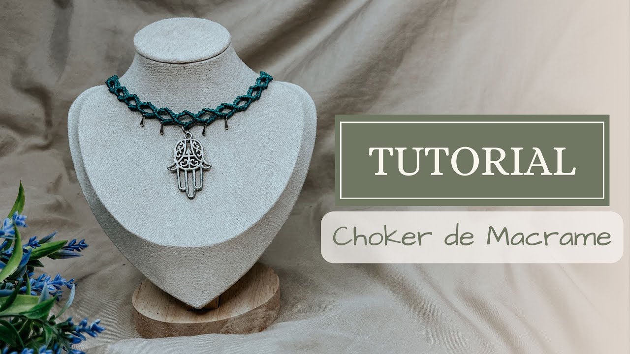 DIY TUTORIAL GARGANTILHA EM MACRAME - CHOKER MACRAME PASSO A PASSO | VIAJ’ARTE TUTORIAIS