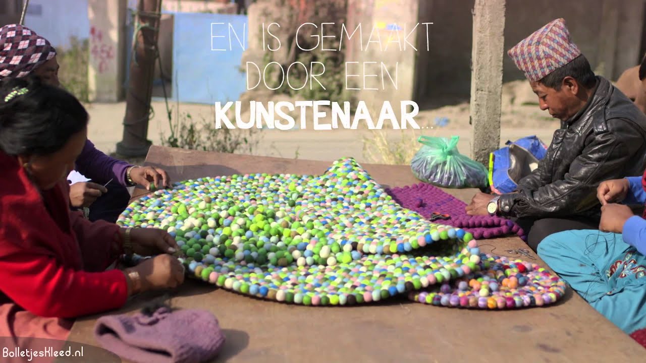 BolletjesKleed: hoe maak je vilten bolletjes en een bolletjeskleed - Sukhi.nl