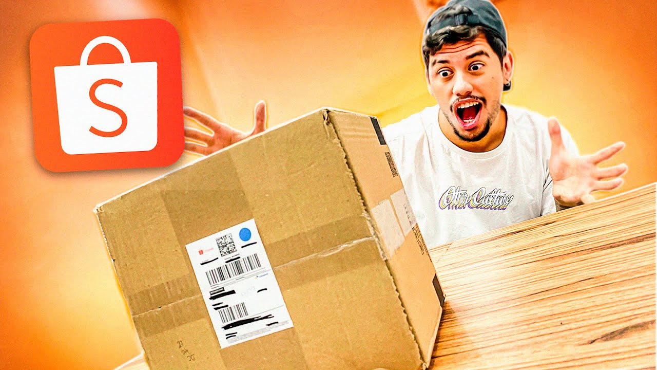 ABRINDO A CAIXA SURPRESA DA SHOPEE DE 100 REAIS