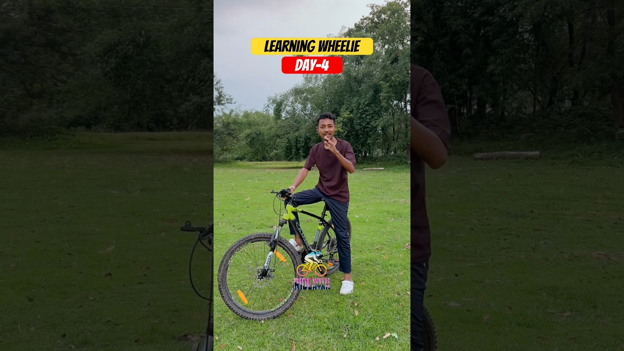 Learning wheelie Day-4 | Ride with Ryan