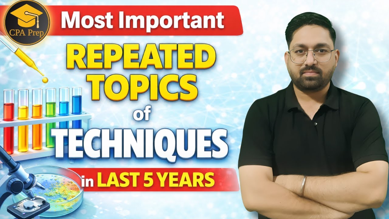 Most Important Repeated Topics of Techniqes | Last 5 Years Analysis | CSIR NET June 2026| #drajitrai