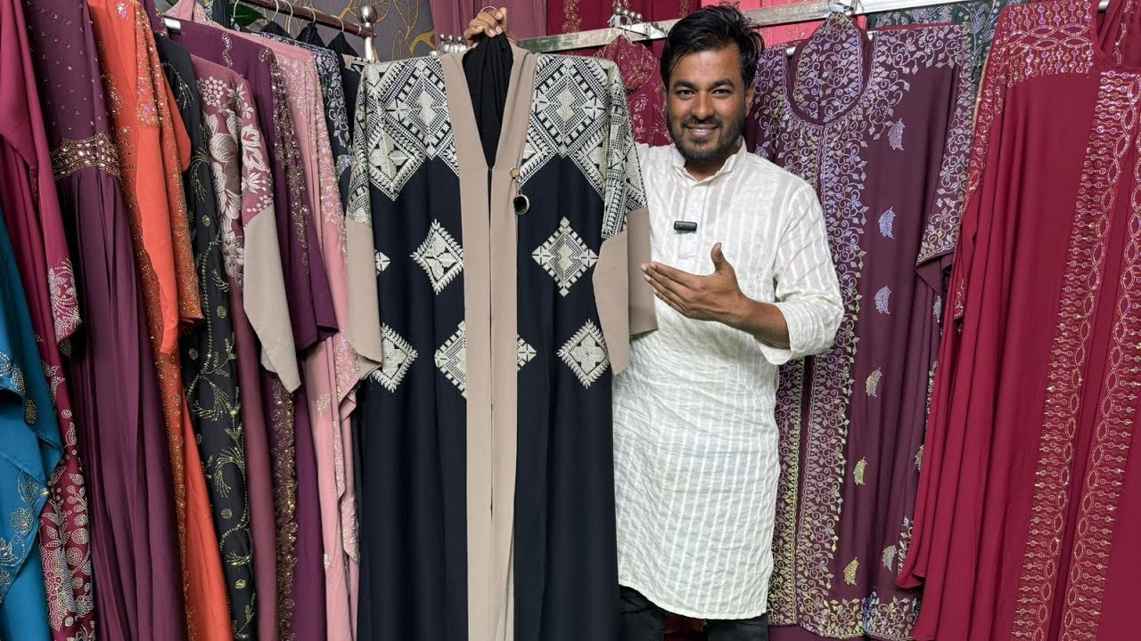 অরজিনাল দুবাই ইমপোর্ট বোরকা রাজকীয় এমব্রয়ডারি🔥dubai import borka abaya 🛍️@stylishabaya 