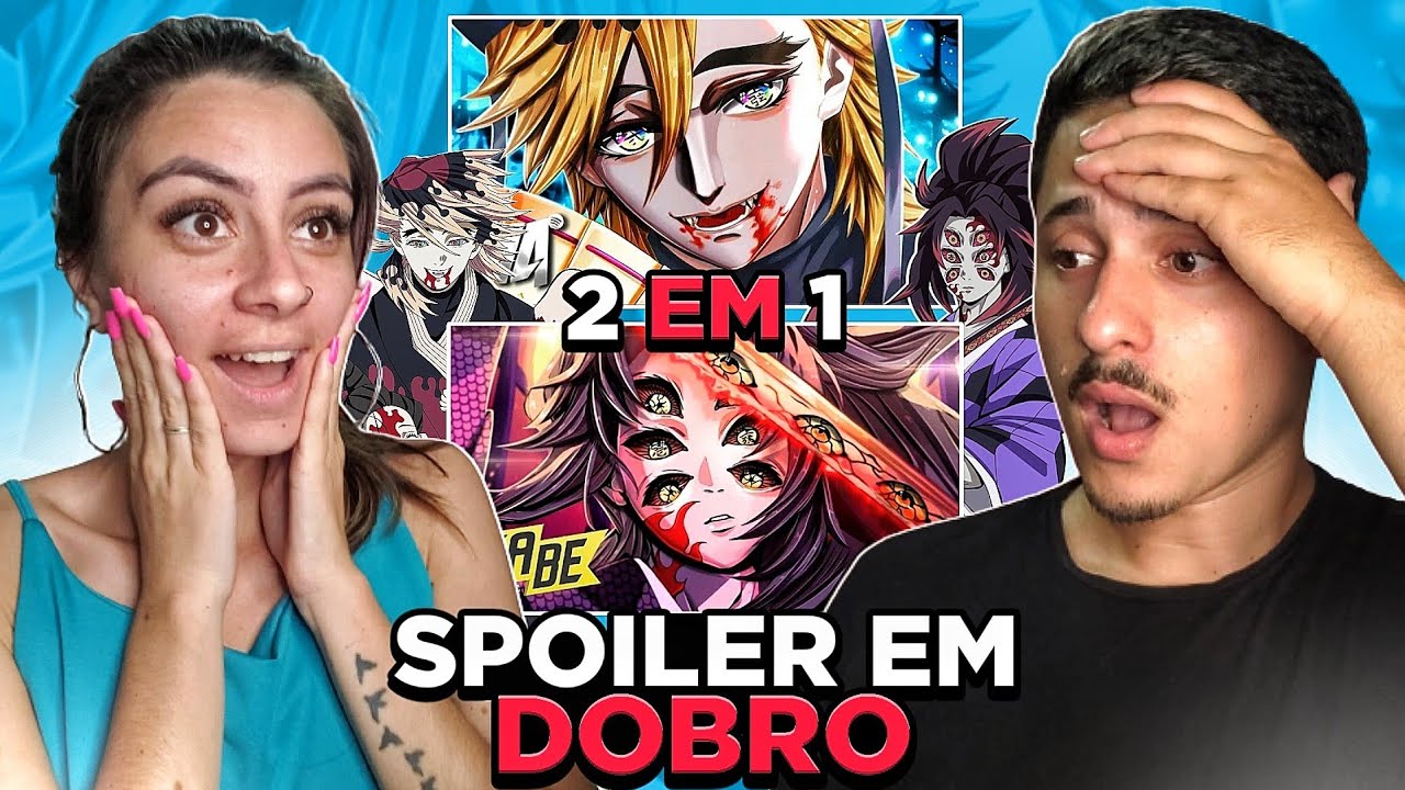 REAGINDO (SPOILER) | 2 EM 1 | Douma  e Kokushibo  - Lua Superior 2 e 1 | M4rkim e Okabe