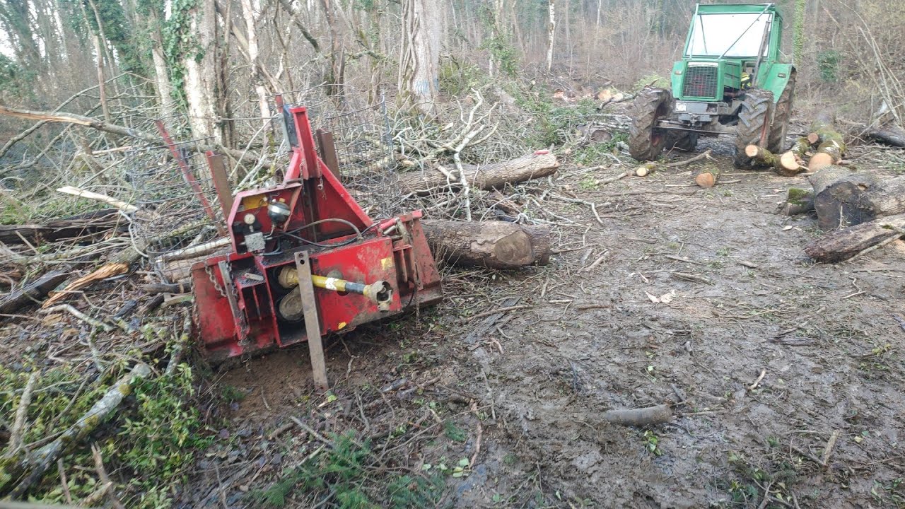 Grosse panne sur le Deutz #forestmen on décroche le treuil tajfun 8 t 