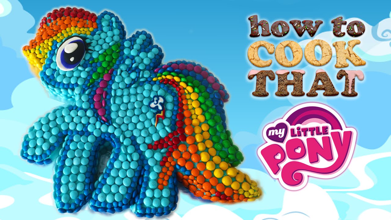 MY LITTLE PONY M&M CAKE (MLP party) How To Cook That Ann Reardon