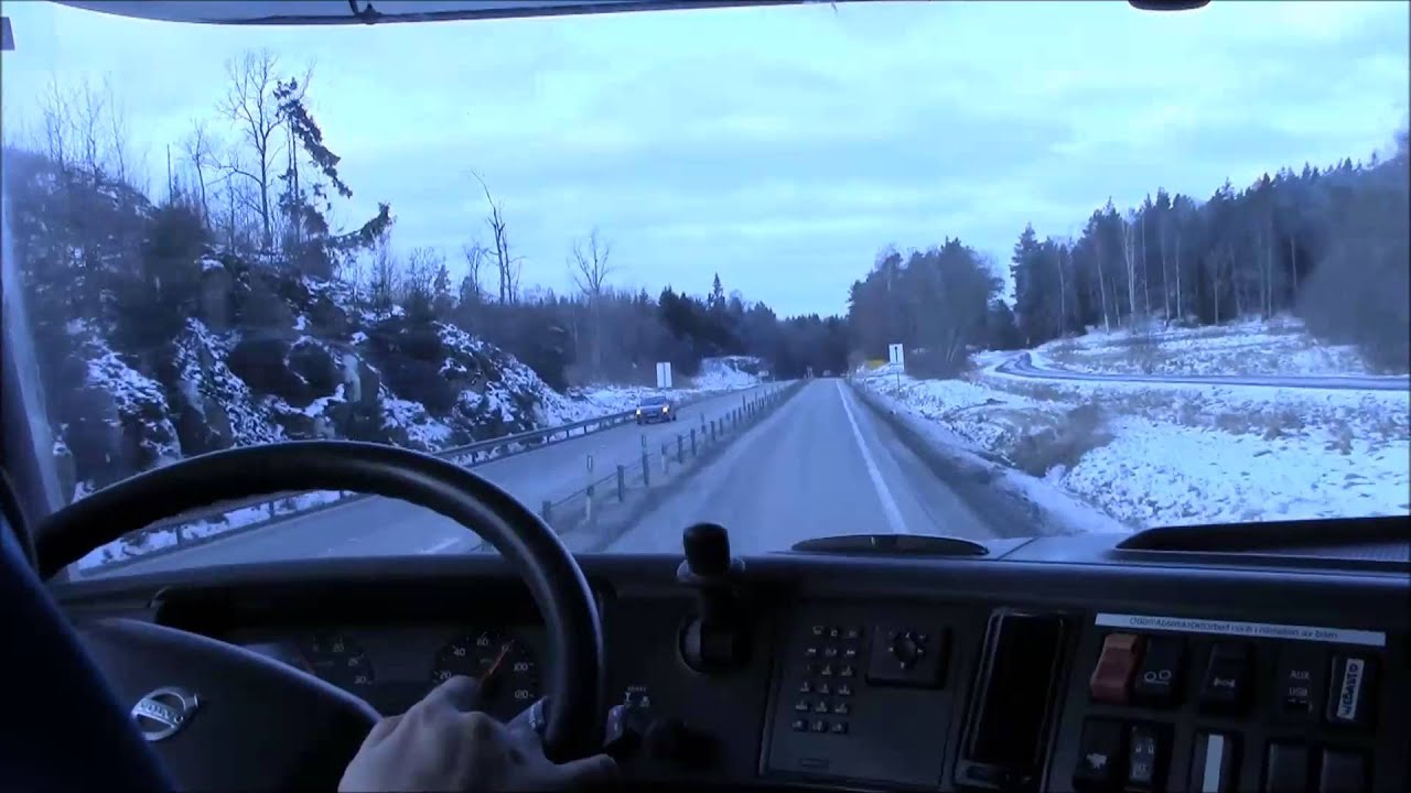 Volvo FH480 BioDME - Driving in the Swedish winter