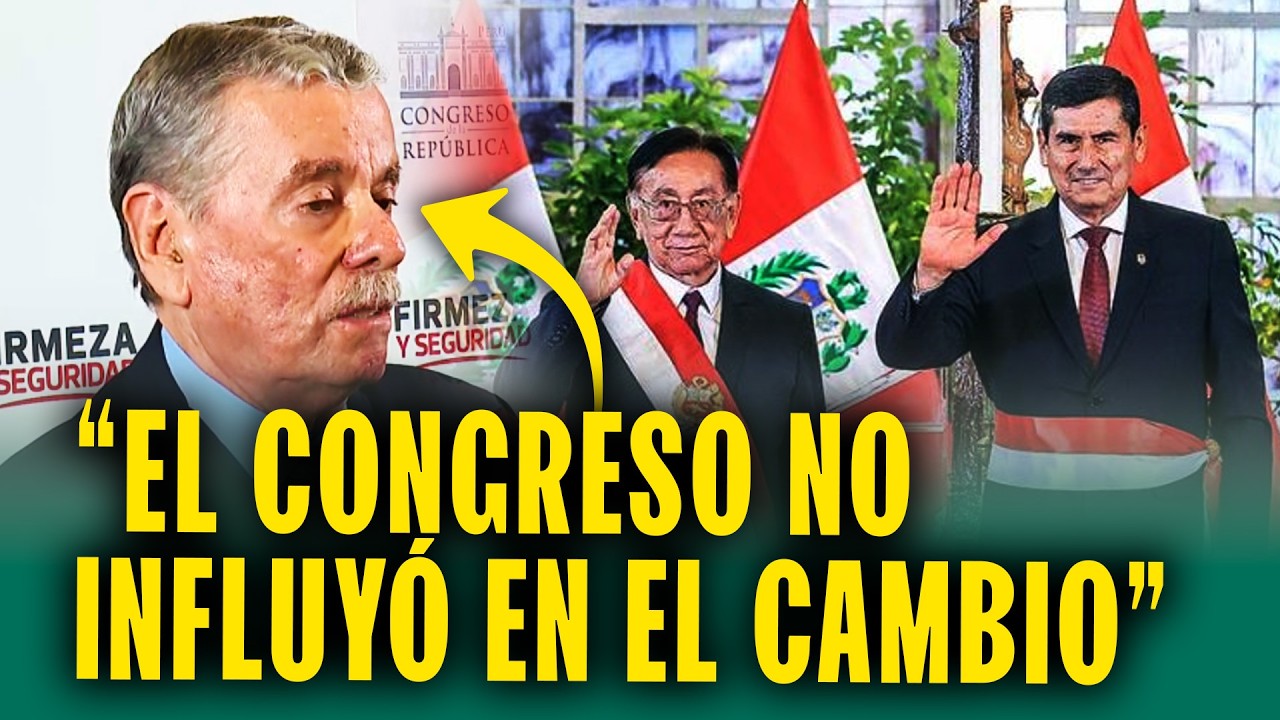 ¿Quién influyó en el cambio de premier? Presidente Balcázar lo justifica