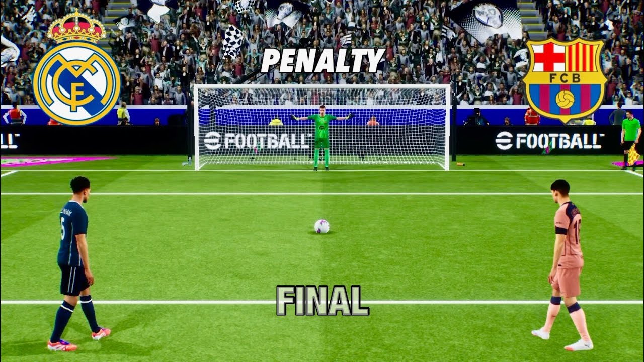 REAL MADRID VS BARCODE PENALTY SHOOTO | MBAPPE VS LAMINE | eFOOTBALL