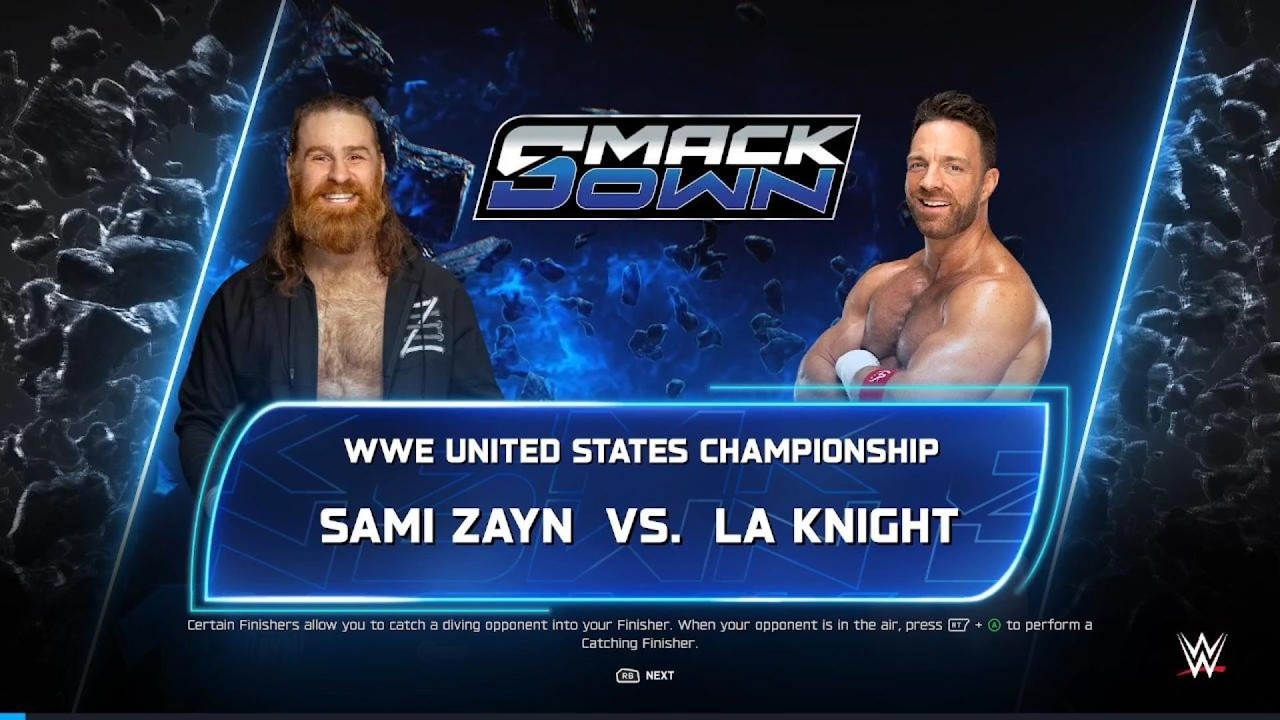 WWE 2K25 Sami Zayn vs La Knight | WWE United States Title : WWE Smackdown