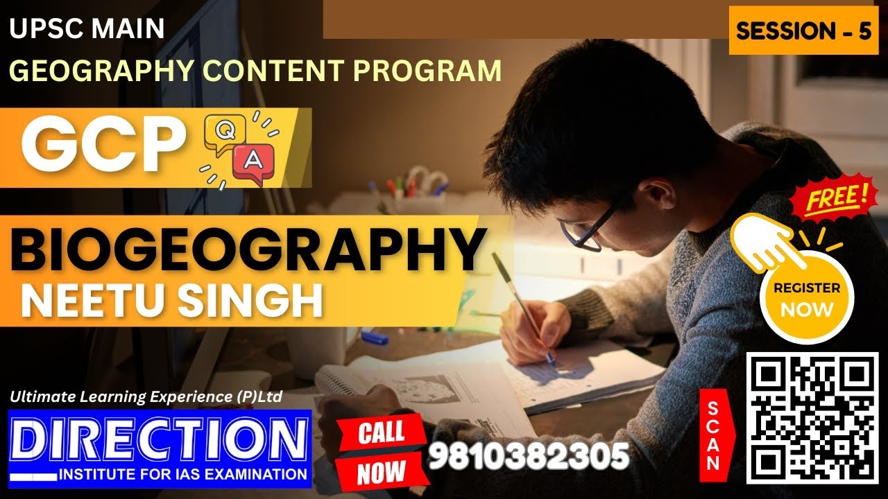 Biogeography  | Geography Answer Writing | TSP | GCP UPSC Main 2024 | Download PYQs #upscmaterials