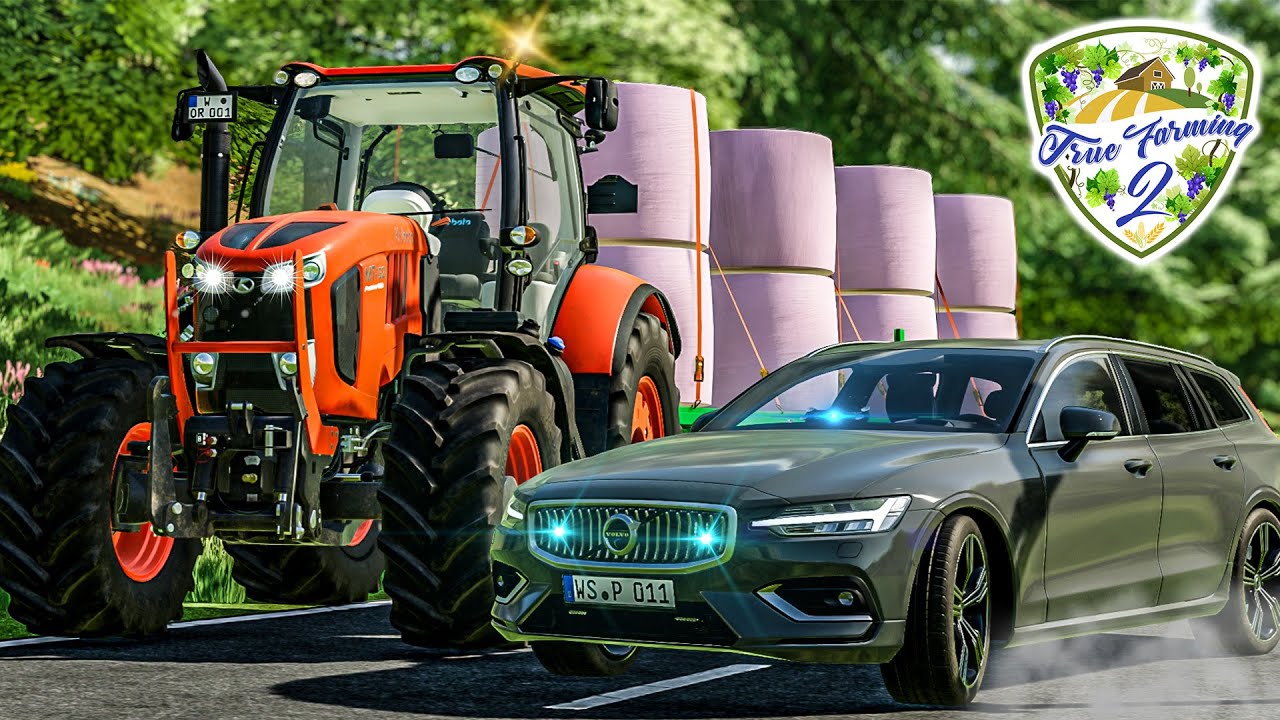 True Farming 2 #143 - VERFOLGUNGSJAGD mit Wadlinger: SILAGEBALLEN einlagern - Farming Simulator 22