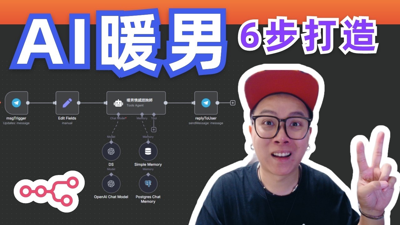 N8N實操教學：6步打造多輪對話AI情感諮詢師 | 完整指南
